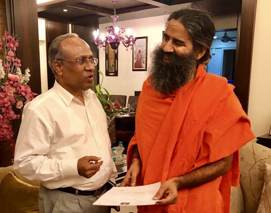 With Ramdeo Baba