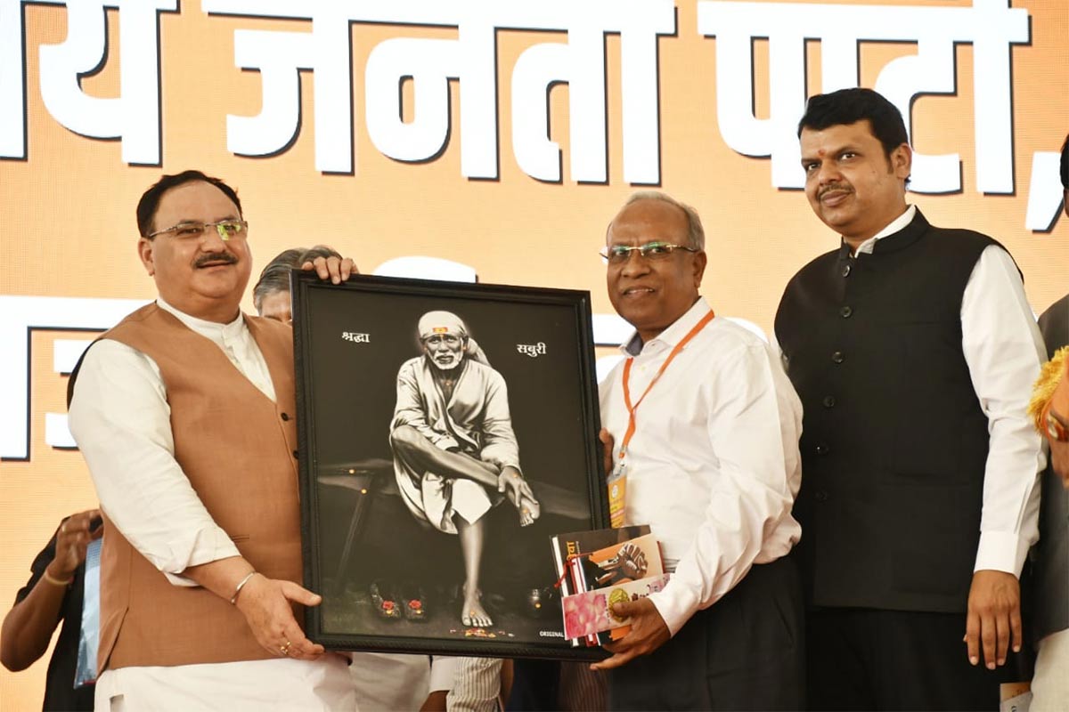 Felicited BJP National President Hon. J.P. Nadda Saheb